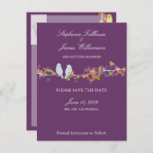 日付愛鳥はがきを保存する 案内ポストカード (正面/裏面)