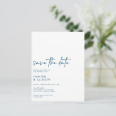 日付招待状はがきを保存 ポストカード (スタンド正面)