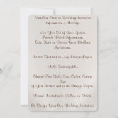 日付招待状をPHOTOで保存、カスタマイズ可能 招待状 (裏面)