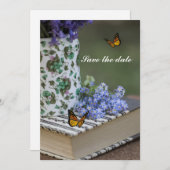 日付招待状カードの保存 招待状 (正面/裏面)