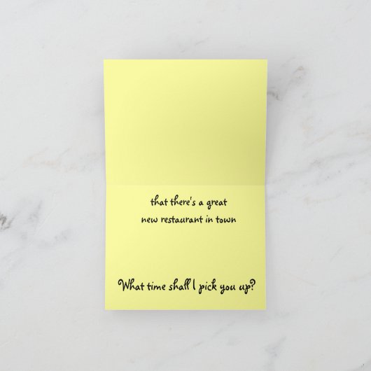 日付招待状 招待状 (内部)