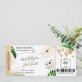 日付搭乗券の世界地図ビーチInvita 招待状 (スタンド正面)