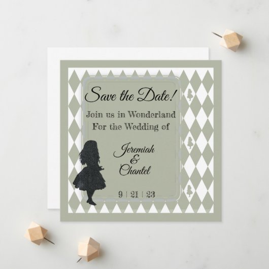 日付救ヴィンテージクラフト素朴アリス 案内状 (正面/裏面インサイチュ)