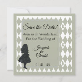 日付救ヴィンテージクラフト素朴アリス 案内状