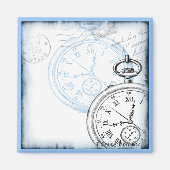 日付時計ポケータッチデザインの保存 マグネット (正面)