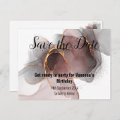 日付浮動バラの保存 案内ポストカード (正面/裏面)