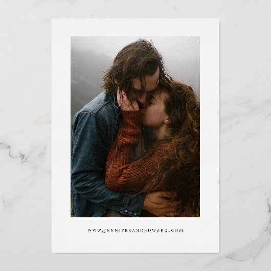 日付渦巻形の区分タイポグラフィの保存 箔招待状 (裏面)