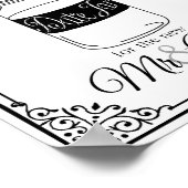 日付瓶 結婚式看板 結婚式またはパーティー看板 ポスター (角)