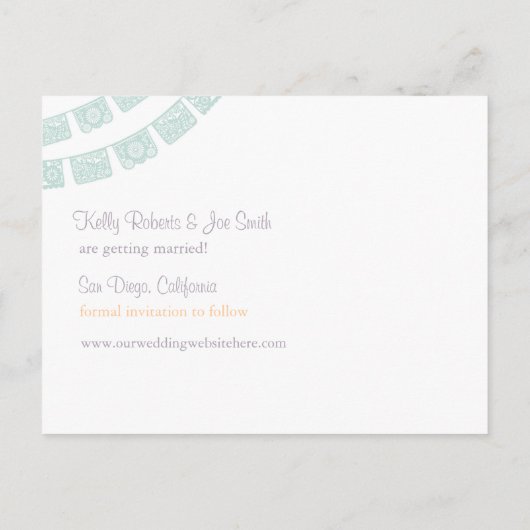 日付用紙の絵文字はがきを保存する 案内ポストカード (裏面)