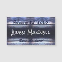 日付磁石を保存する嵐の日