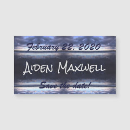 日付磁石を保存する嵐の日