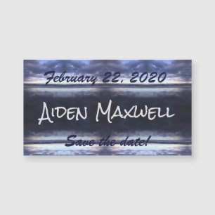 日付磁石を保存する嵐の日
