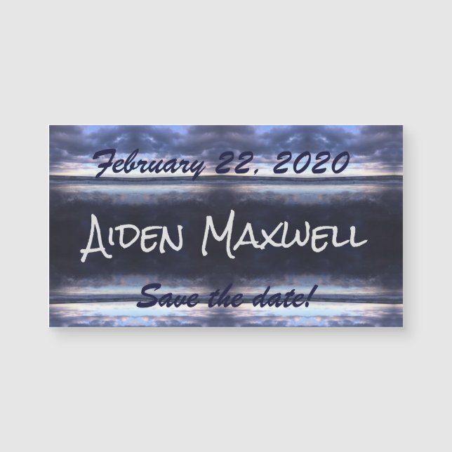 日付磁石を保存する嵐の日 (正面)