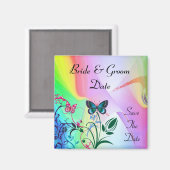 日付磁石を保存する虹の色 マグネット (正面/裏面)