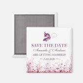 日付磁石を保存する～バタフライガーデン3 マグネット (正面/裏面)