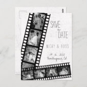 日付素朴のはがモダンきを保存するフィルム写真 ポストカード (正面/裏面)