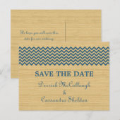 日付素朴はがきを保存する 案内ポストカード (正面/裏面)