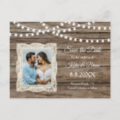 日付素朴はがきを保存するWood & String Lights 案内ポストカード (正面)