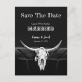 日付素朴を保存する西白黒 ポストカード (正面)