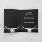 日付素朴を保存する西白黒 案内状 (内部)