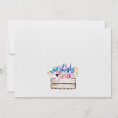 日付素朴カードの保存 セーブザデート (裏面)