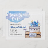 日付素朴カードの保存 セーブザデート (正面/裏面)