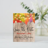 日付素朴ファミリ懇親会紅葉の保存 案内ポストカード (スタンド正面)