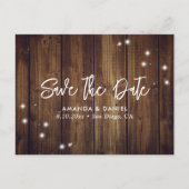 日付素朴ポストカードを保存する木婚式 案内ポストカード (正面)