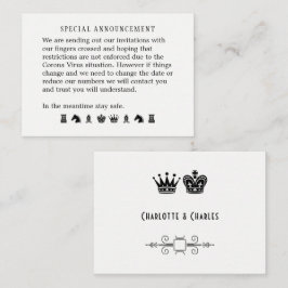 日付結婚の変更の可能性 エンクロージャーカード