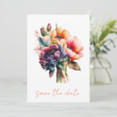 日付結婚式招待状の保存結婚招待状。 招待状 (スタンド正面)