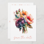 日付結婚式招待状の保存結婚招待状。 招待状 (正面/裏面)