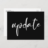 日付結婚更新の発表 ポストカード (正面/裏面)