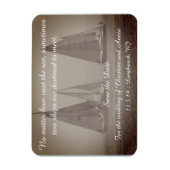 日付航海のの磁石を結婚保存 マグネット (縦)