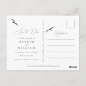 日付航海のを保存した沿岸写真 ポストカード (裏面)