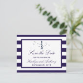 日付航海のを保存する灯台の結婚式 案内ポストカード (スタンド正面)