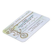 日付航海の磁石を保存する宛先ウェディング マグネット (左側)