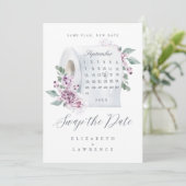 日付花模様トイレ紙のカレン転がダーを入れ替える セーブザデート (スタンド正面)