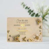 日付蝶の保存オリジナル セーブザデート (スタンド正面)