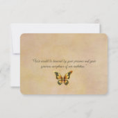 日付蝶の保存オリジナル セーブザデート (裏面)