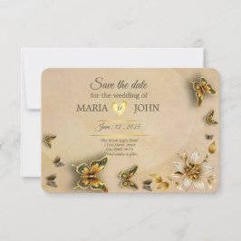 日付蝶の保存オリジナル セーブザデート