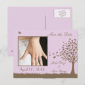 日付蝶の木の発表を保存 案内ポストカード (正面/裏面)