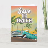 日付車の保クラシック存 ノートカード (正面)