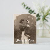 日付軍隊の結婚保存 案内ポストカード (スタンド正面)