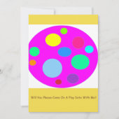 日付遊招待状カード 招待状 (正面)