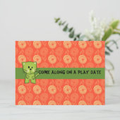 日付遊招待状 招待状 (スタンド正面)