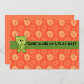 日付遊招待状 招待状 (正面/裏面)