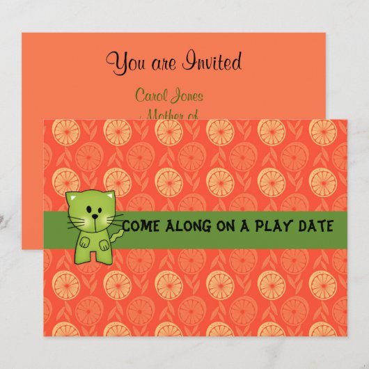 日付遊招待状 招待状 (正面/裏面)