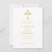 日付金ゴールドの保存Cross Any Color Photo Back 8 セーブザデート (正面)