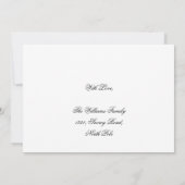 日付金ゴールドスクリプトリボンクリスマスパーティーの保存 セーブザデート (裏面)