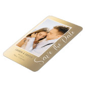 日付金ゴールドススタイリッシュクリプモダントの保存 マグネット (左側)